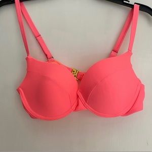 Hot pink bikini top (NEVER WORN)